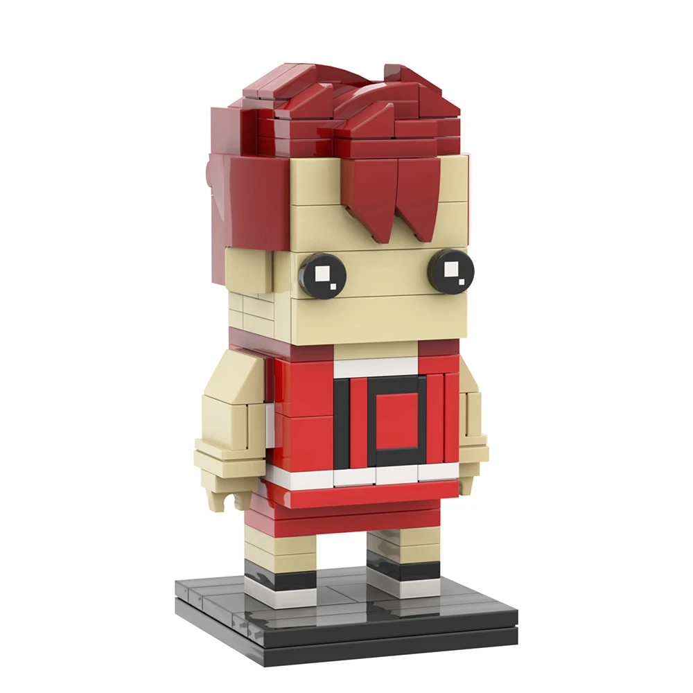 MOC Slum Dunk Bricks Anime Figure Shohoku Basketball Team Compatible Building Blocks Toys For Children Adult Friends
