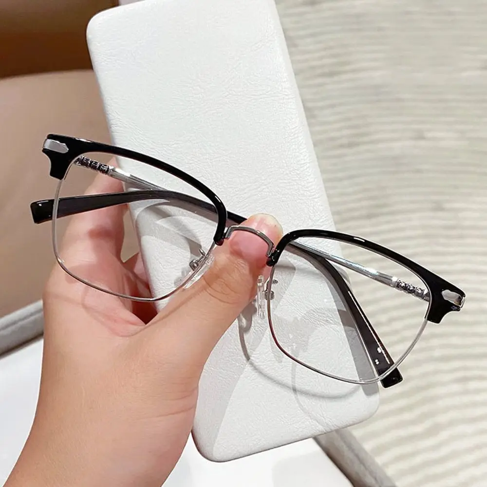 

Office Portable Durable Computer Goggles Anti-Blue Light Glasses Ultra Light Frame Oversized Eyeglasses