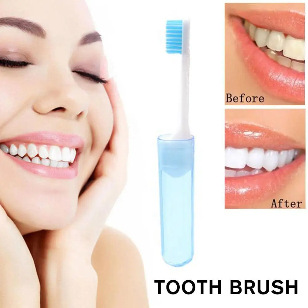 Portable Folding Toothbrush Super Soft Bristle Travelling Travel Outdoor Take To Camping Easy Toothbrush Fold Hiking Teethbrush soft toothbrush portable toothbrush
