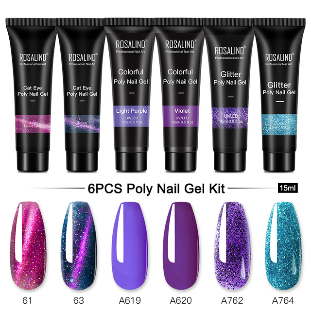 Poly Nail Gel Set For Nails Extension 15ml Gel Polish Semi Permanent Vernish Base Top Coat Gel Varnish Gel Nail Polish