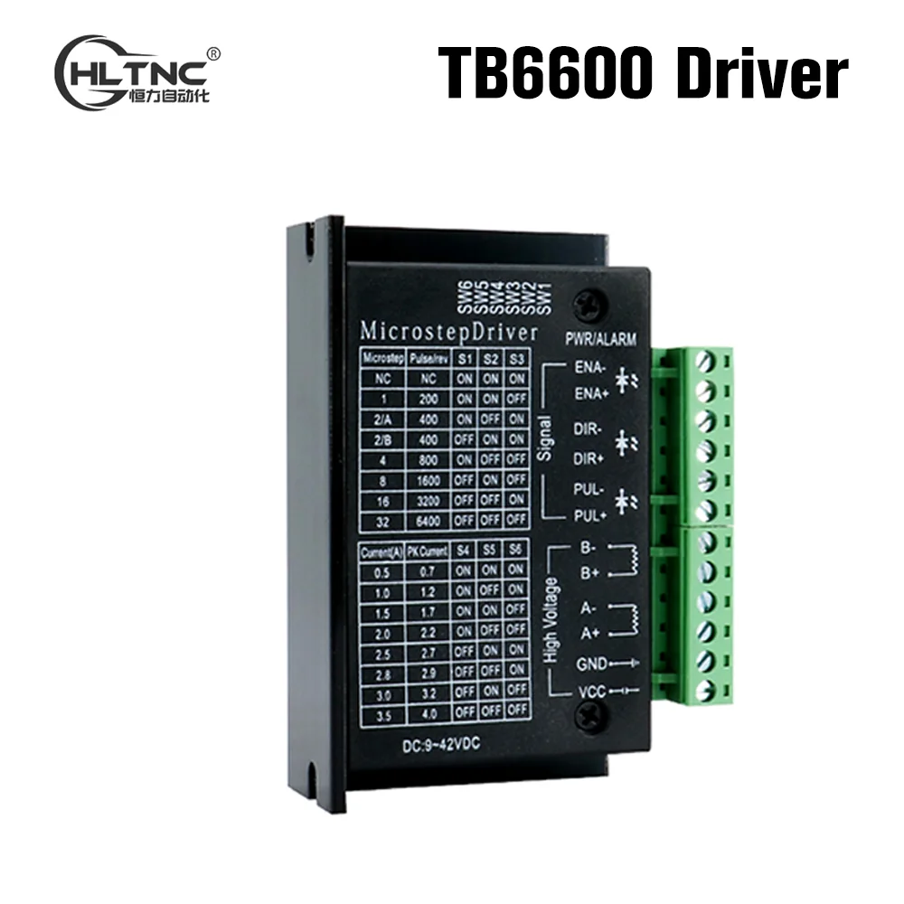Stepper Motor Driver Pulse Direction Controller 4A 9V to 24V DC 32 Segments For CNC Engraver Nema17 Nema23 42 57 HLTNC TB6600 stepper motor
