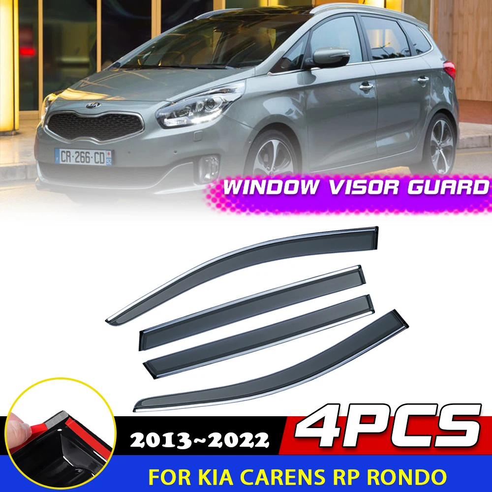 

Car Windows Visor for Kia Carens RP Rondo EX 2013~2022 Door Smoke Deflector Guards Cover Awnings Sun Rain Eyebrow Accessories