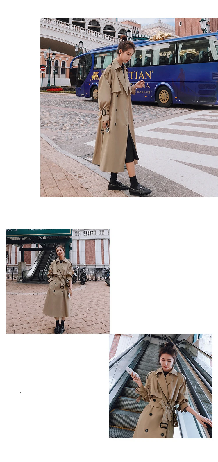 2021 Autumn Women Trench Coat With Belt Women Clothes Blue Coat Casaco Feminino Harajuku Abrigo Mujer Long Trench Femme hooded puffer jacket