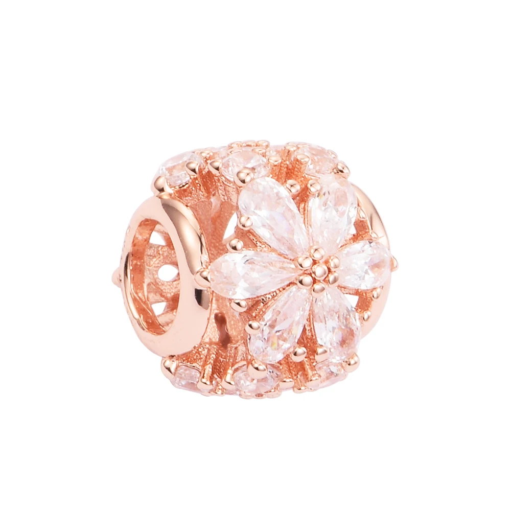 

Женский Круглый Шарм «гербарий», серебро 925 пробы