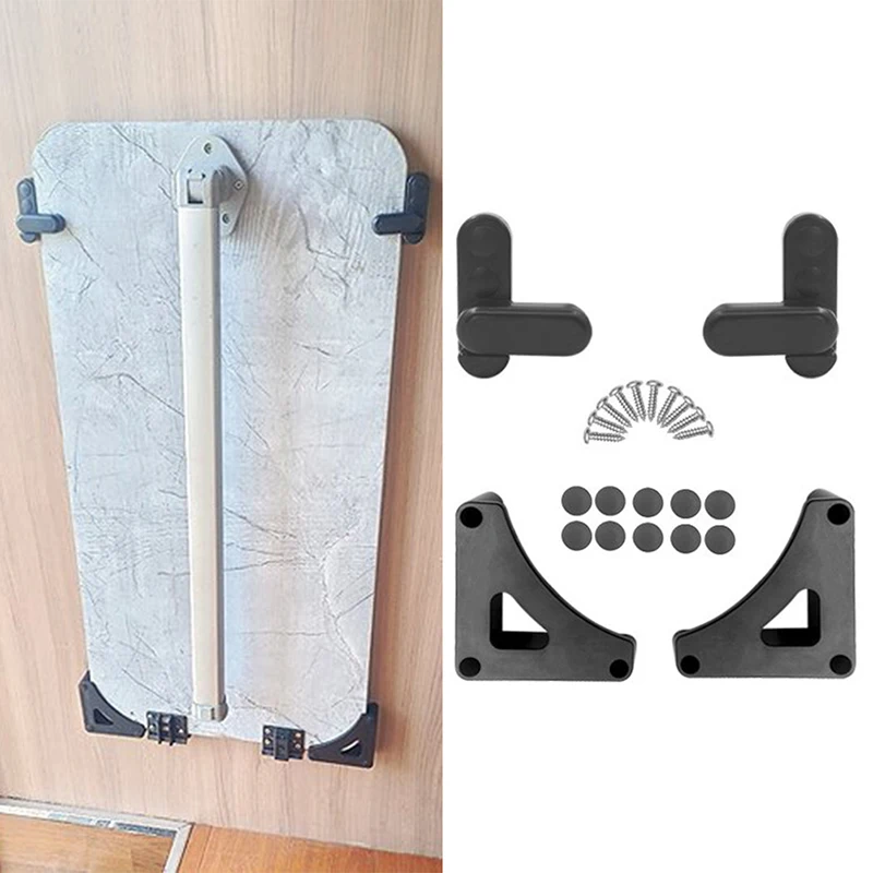 

1Set RV Supplies Complete Table Board Buckle Trailer Folding Outdoor Tables Cabinet Board Rotary Lock Plastic