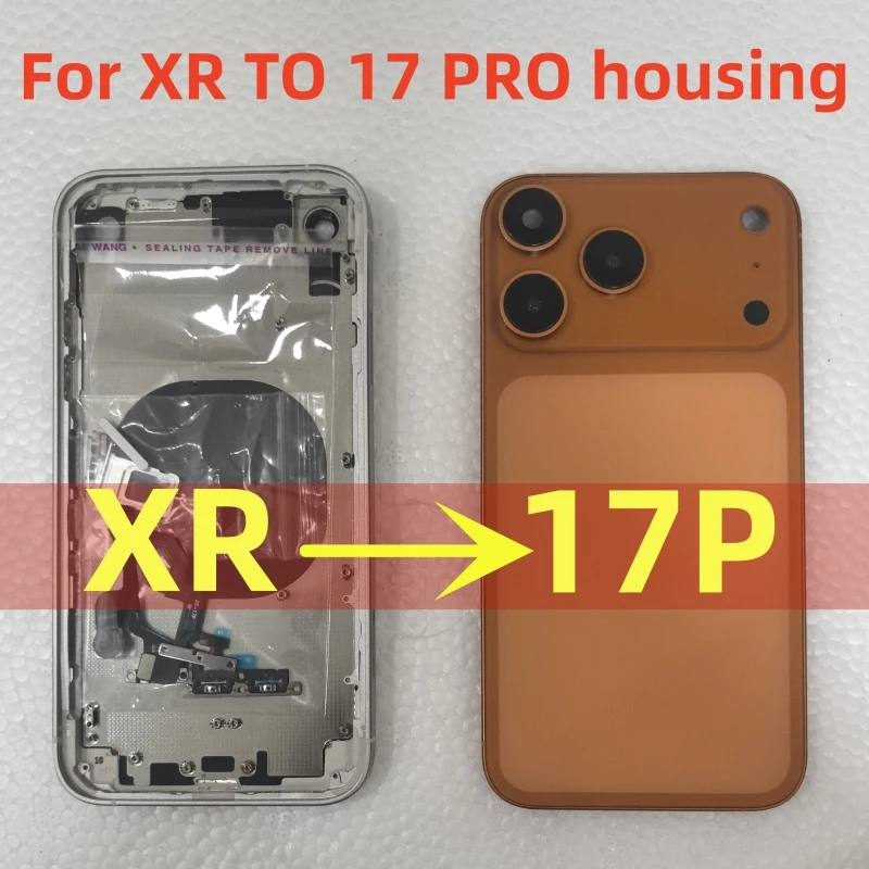 Housing For XR To 17 Pro DIY Back Cover,Back Shell For XR To 17