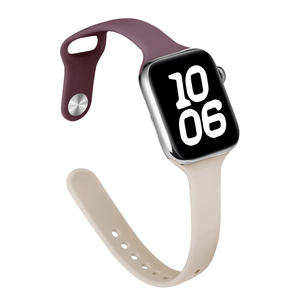 Chic Slim Silicone Strap for Women – Fashionable Bracelet for Smartwatches