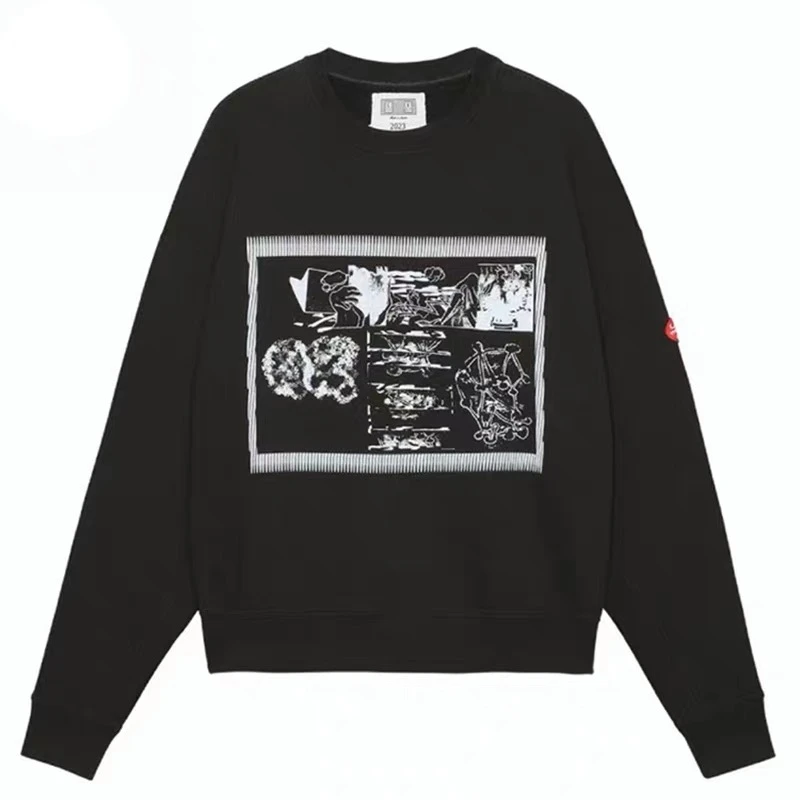 

Толстовки для тренажерного зала Cav empt CE, мужская толстовка с круглым вырезом, винтажное пальто CAV EMPT, с круглым вырезом
