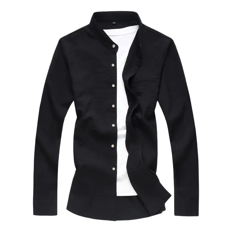 

Dress Shirt 2023 New 100% Cotton Comfortable Camisa Masculina Business Casual Men High Quality Long Sleeve Shirt Chinese Style