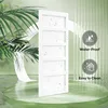 48x84 Inch White Barn Door with 8ft Sliding Door Hardware Kit and Handles DIY Assembly 5 Panels Fits 45 Inch 47 Inch Openings 3