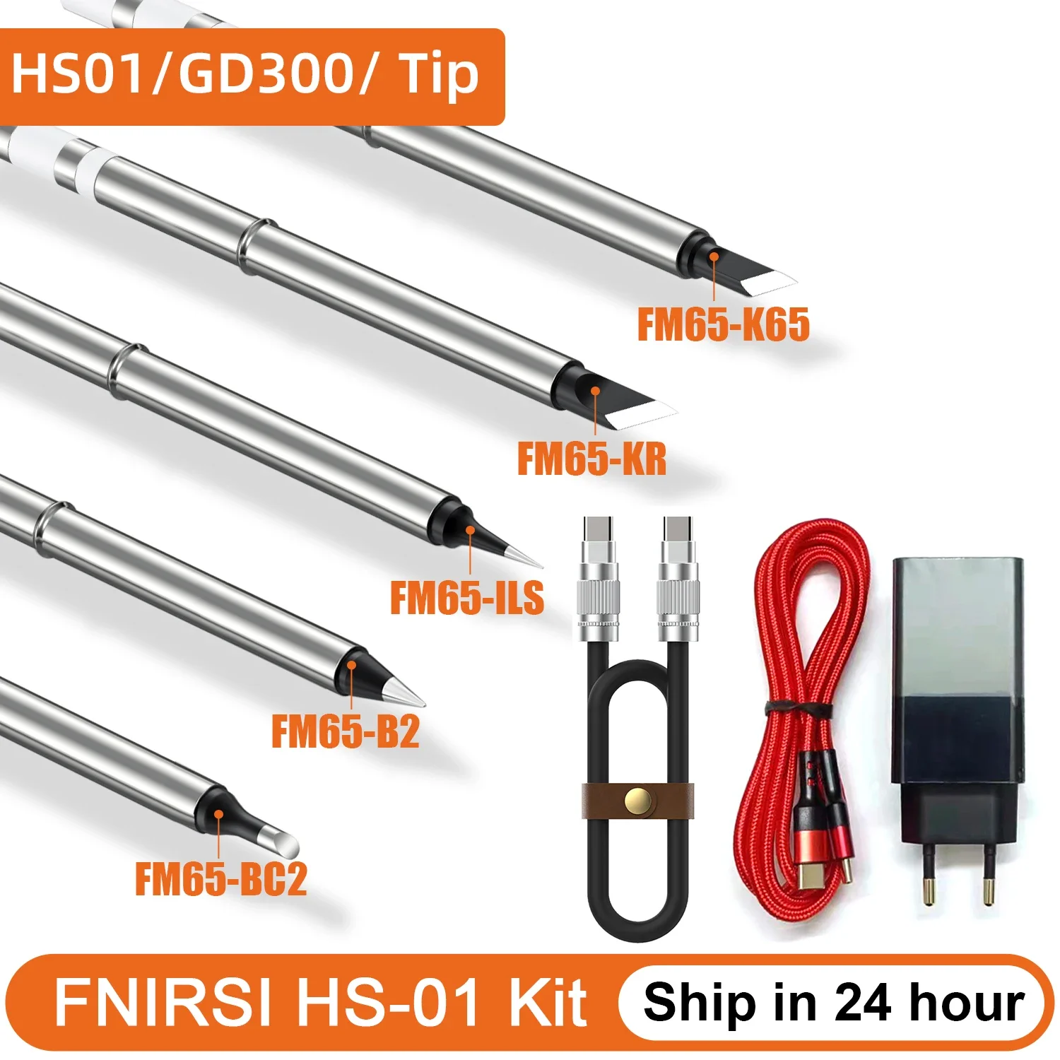 Fnirsi Hs-01 Sostituzione Punta Saldatore Gvda Gd300 Sh72 Saldatore Adattatore 65W Riscaldamento Rapido Accessori Stazione Di Saldatura