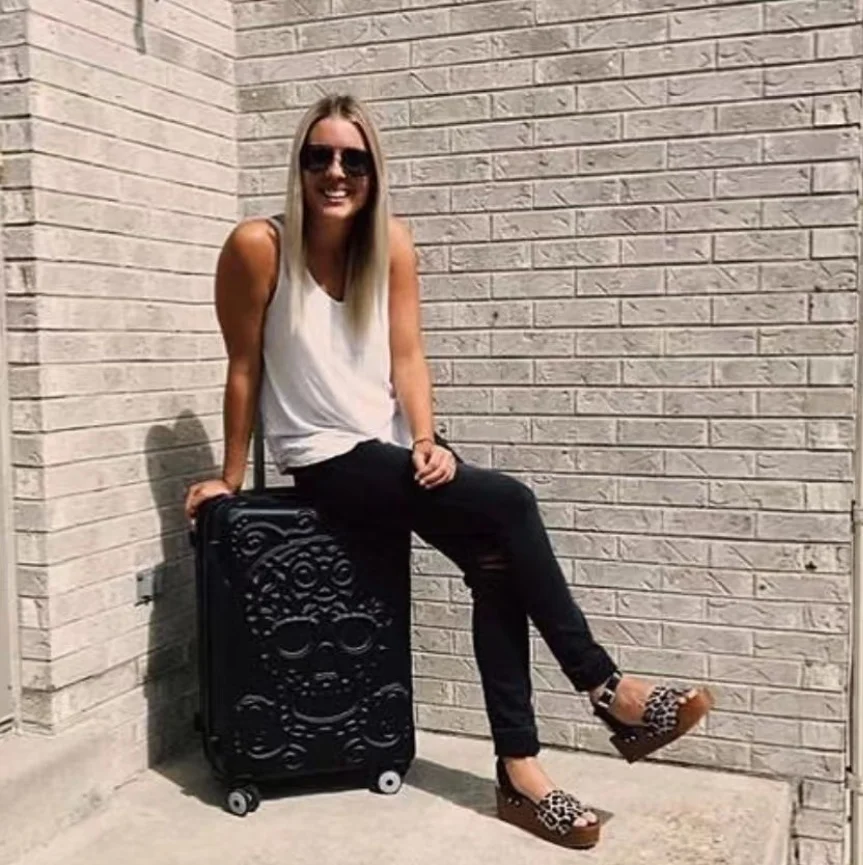 20"24"28" inch Rolling Luggage Spinner Students Password Suitcase Carry on Trolley Suitcase Travel bag Punk Trend boarding box