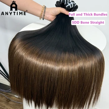 16A Capelli Super Doppi Disegnati Fasci Osso Lisci Capelli Umani Vietnamiti Fasci Completivi Estensioni Dei Capelli Tessitura 100 g/Pacchetto