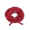 Birdtree 16.5Momme 100%Mulberry Silk Bonnet Cap Night Bow Knot Round Cap Ladies Hair Care Cap Stretchy Band Hair Wrap A41220QM 3
