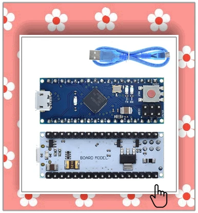 TZT Pro Micro ATmega32U4 5 V 16 MHz ersetzt ATmega328 für Arduino Pro Mini mit 2-reihigem Pin-Header für Leonardo Mini-USB-Schnittstelle – Detail 2