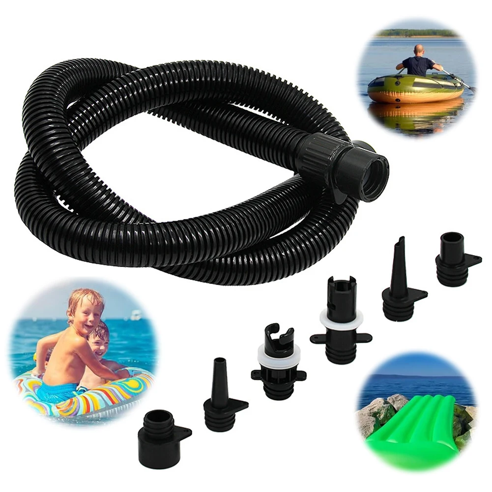 6Pcs Kayak Air Pump Tube Adaptor Inflatable Boat SUP Pump Adapter Air-Pump Hose Connector Paddle SUP Board Boat Accessories