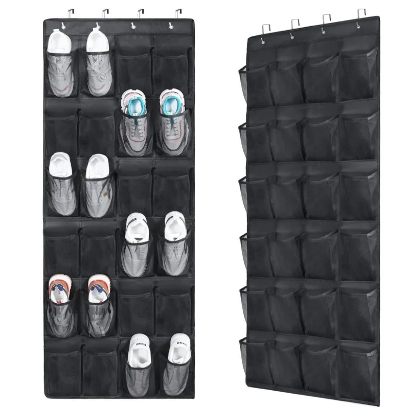24/12 Grid Over The Door Shoe Rack for Closet