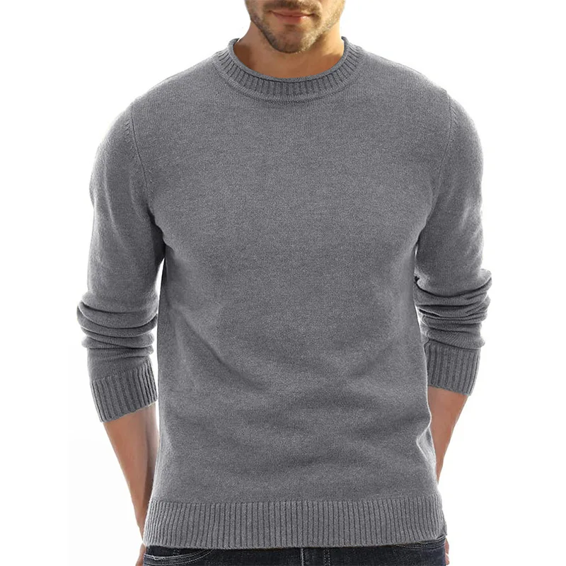 

Men V-Neck Sweater Soft Slim Fit Middleweight Pullover Regular knited shirt