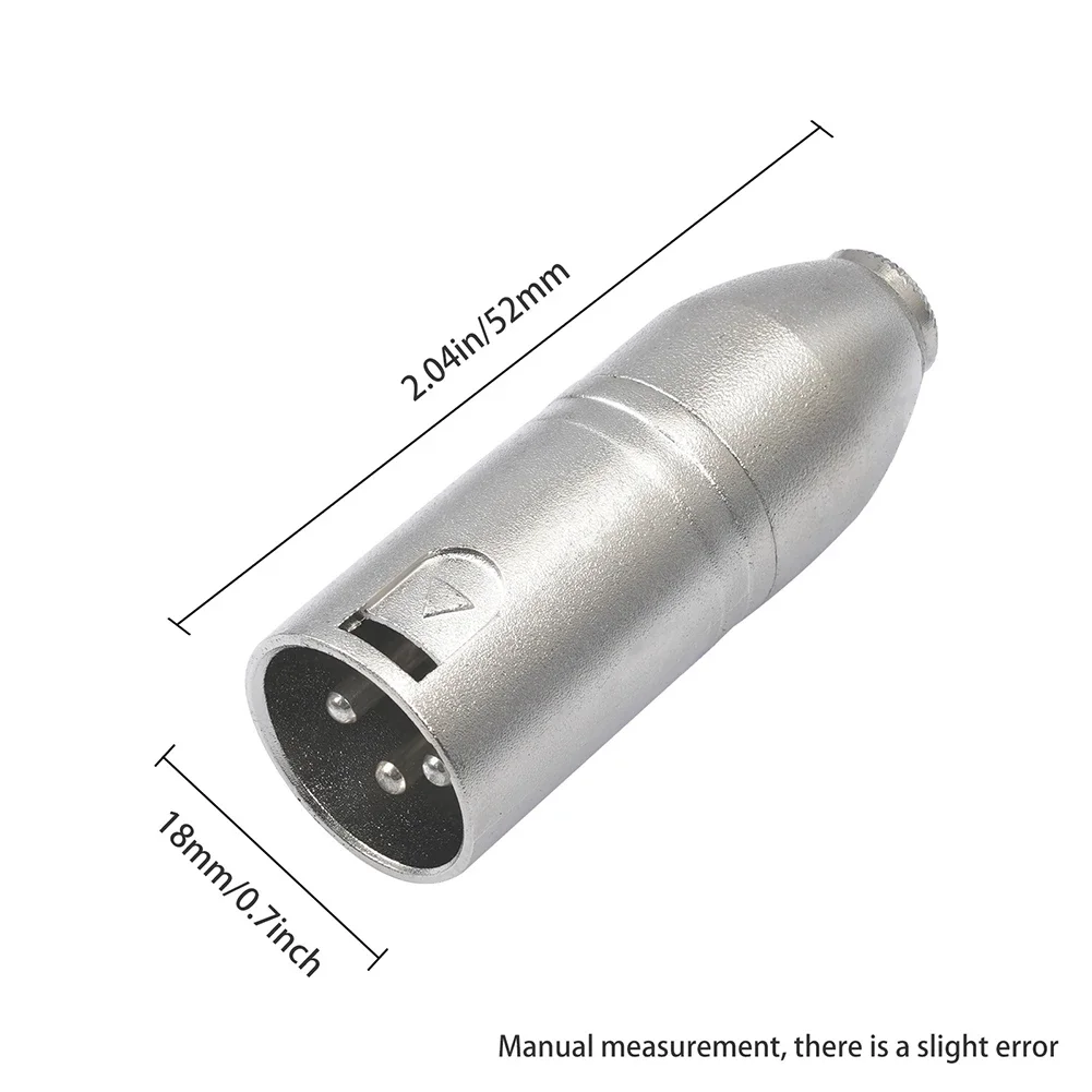 3.5MM Female To Big Three-core Balanced XLR-Canon Male Audio Adapter Mixer Camera Microphone 3.5 Female To-Canon Male Adapter