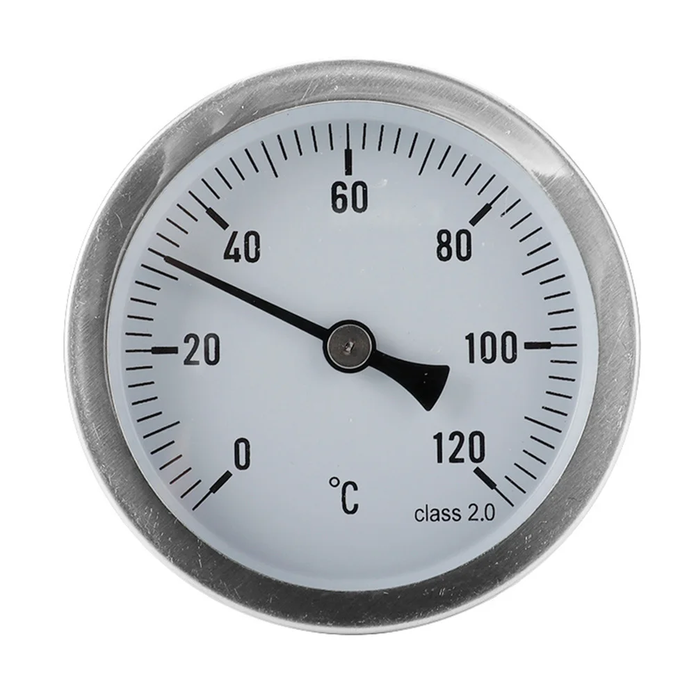 

120°C Calibration Thermometer Thermometer Analog Bimetal Gas Grill Stainless Steel 120°C Thermometer Universal