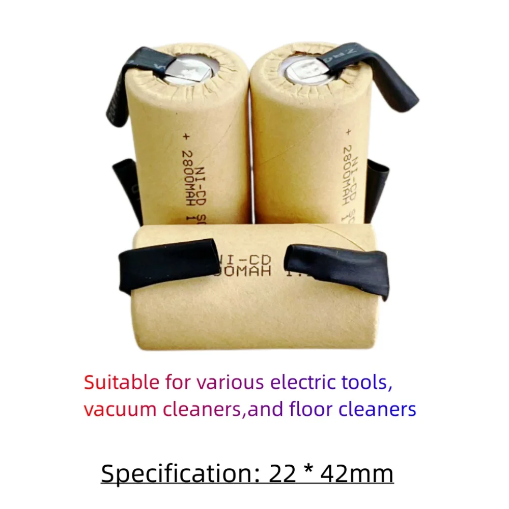 Rechargeable Batteries 2800mah 1.2v NI-CD For Makita Bosch B&D Hitachi Metabo Dewalt Electric Screwdriver