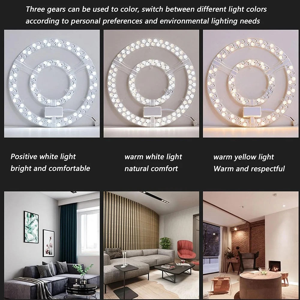 Led Panel Ceiling Light 48W 96W 120W Panel Led Round Replacement Module AC220V-240V Stepless Dimmable Led Module 2