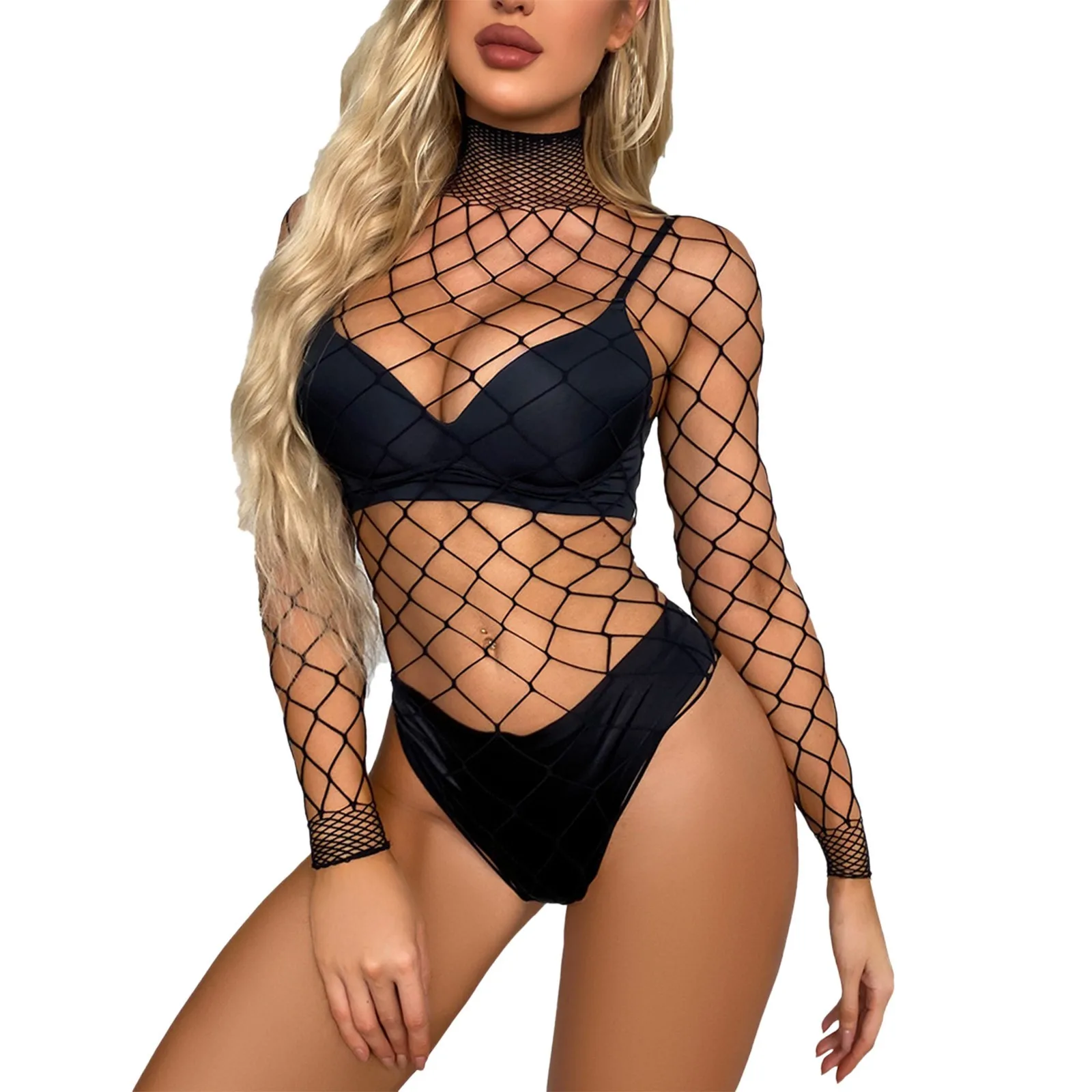 Women'S Erotic Underwear Net Suit Fishing Net Holes Hollowed Out Sexy Underwear 34ddd Bras for Women