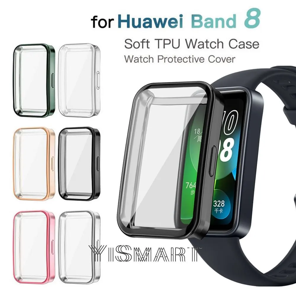 

Защитный чехол для Huawei Band 8, мягкий ТПУ чехол-бампер с полным покрытием, аксессуары для Huawei Band8