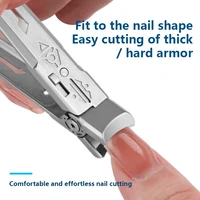 TJ SEGA Professional Nail Clipper Trimmer Cutter Robot Style New Process Power and Beauty Thick Hard Toenail Fingernail Scissors 2