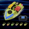 GPS RC Bait Boat with Bag 600M Remote Control Fishing Bait Boat 99 Points Fishing Feeder Boat with 3 Bait Containers 4