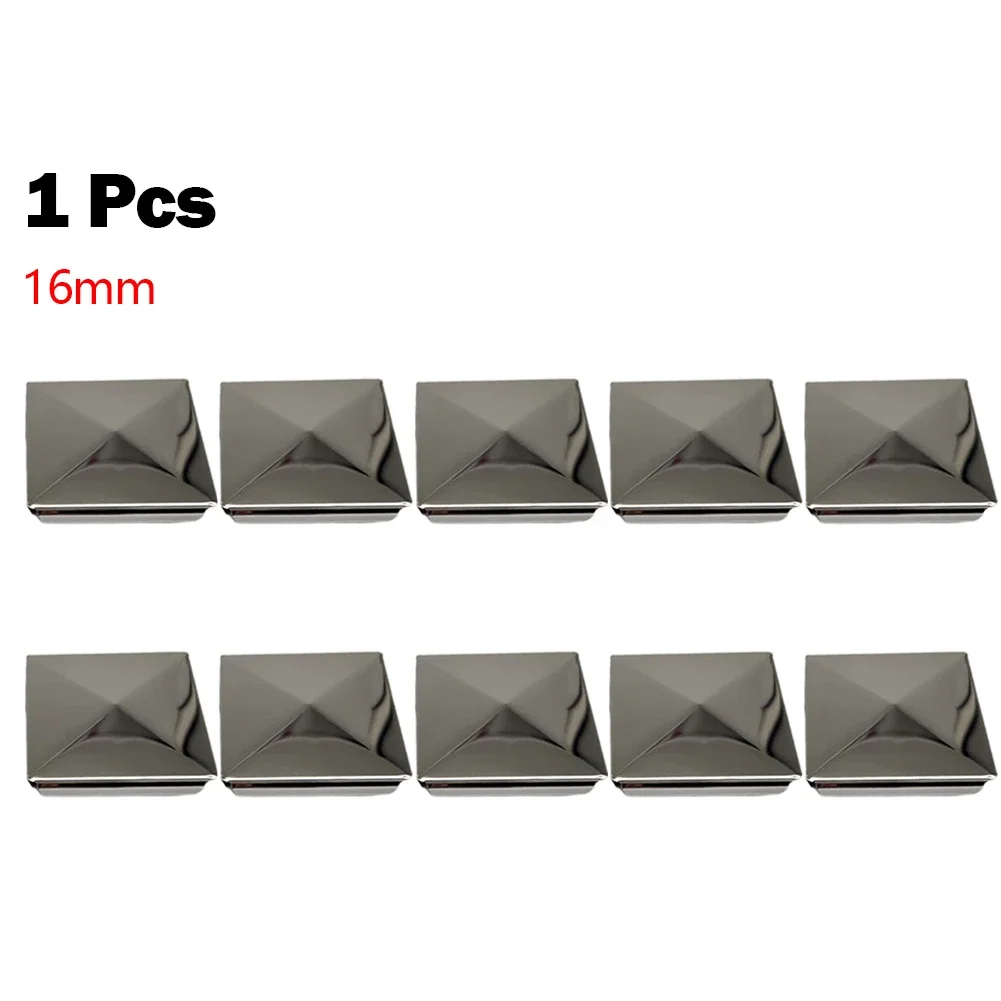 Column Cap Stainless Steel To Steel Galvanized Cover Cap Pyramid 16/20/25/30/36/40/50/60/80/100mm Decorative Closure