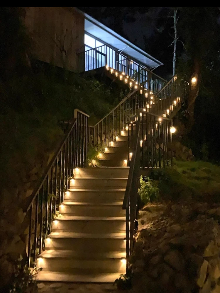 Waterproof Solar Deck Lights for Outdoor, Solar LED Lights for Deck, Step, Raili