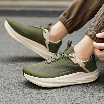 2026 Spring Men'S Fashionable And Comfortable Casual Shoes Lightweight Shock Absorbent Breathable Outdoor Sports Running Shoes 1
