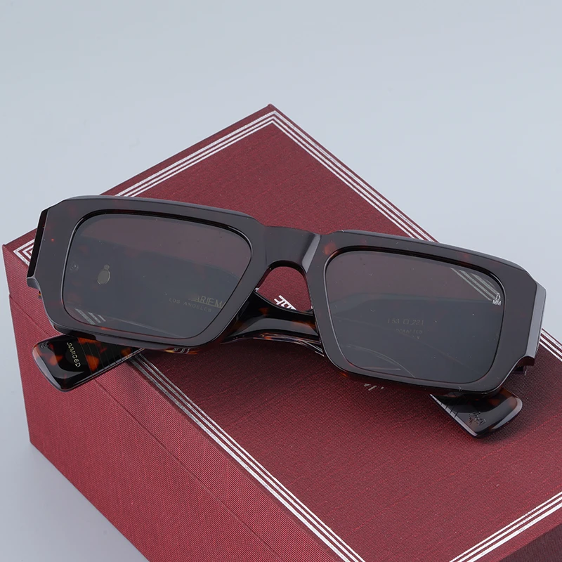 Jacques JMM MIGLIA Square Sunglasses Original Quality Classical Acetate