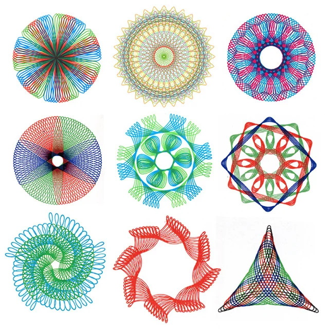 Drawing Card Games Toys Geometry Spirograph Drawing Stencils Painting Template Rulers Art Crafts Children Kids Educational Toy 5