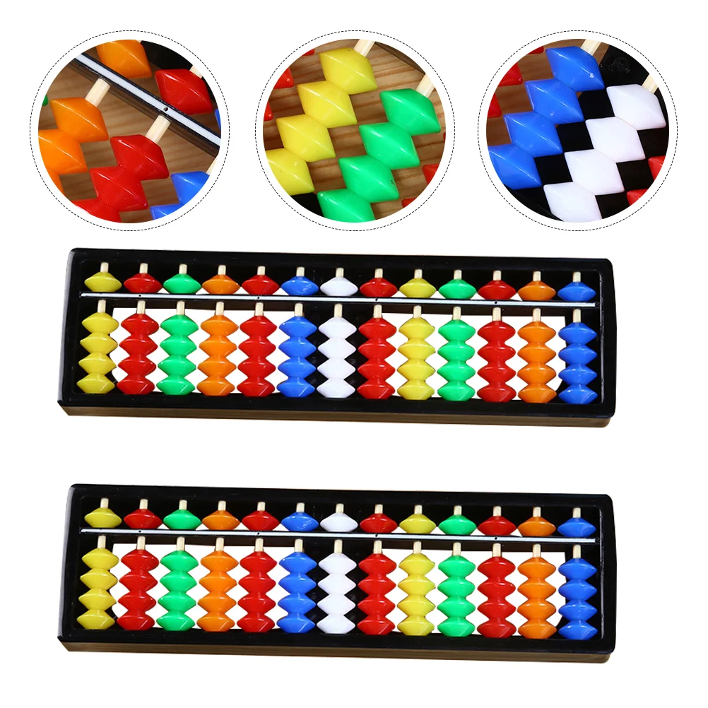 

2 Pcs Kid Childrens Abacus Toy Calculating Toolss Children's Abacus Math Learning Kids Arithmetic Calculate Number Student