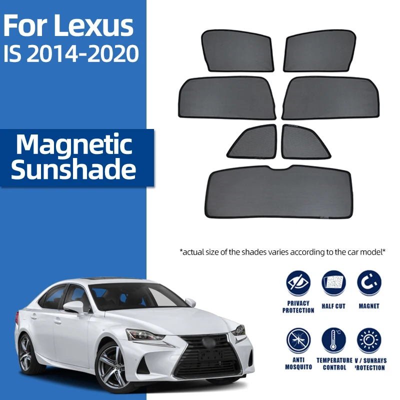 

Магнитный автомобильный солнцезащитный козырек для Lexus IS III 2013-2020 250 350 H, передняя лобовая занавеска, задняя зеркальная защита