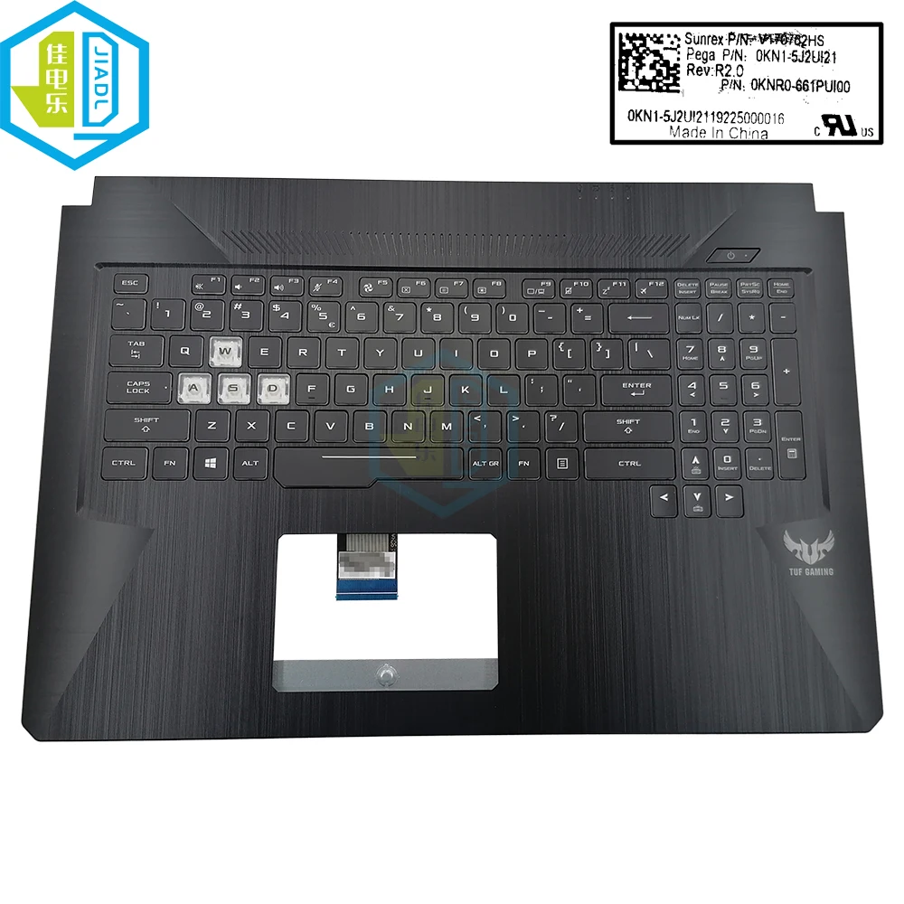 UNS Laptop Beleuchtete Tastatur Topcase Palmrest Für ASUS TUF Gaming FX705 FX705D FX705DT