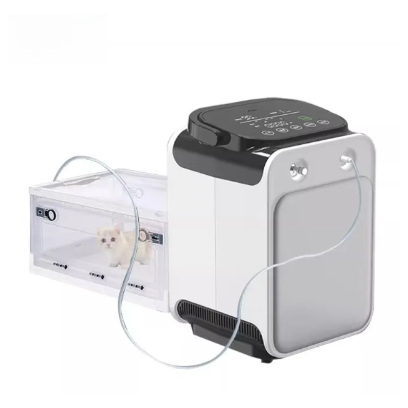 Medical Equipment: 1-9L Adjustable Digital Display Mini Portable Household Oxygen Concentrator, Suitable for Pet Clinics