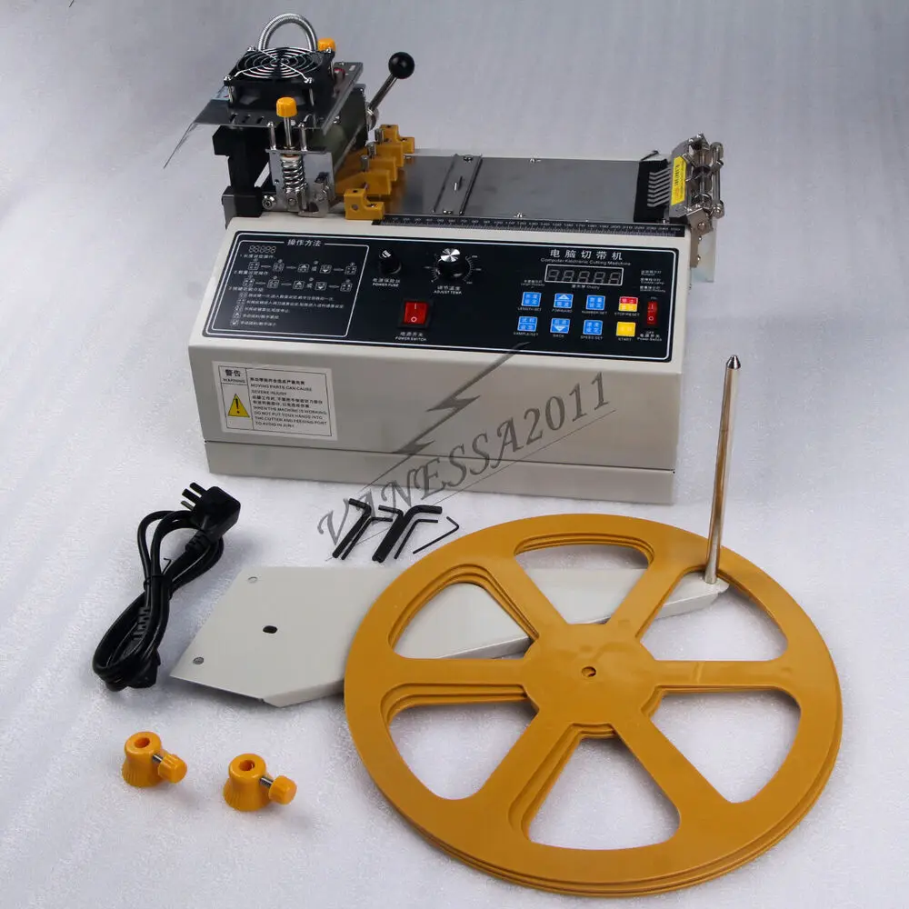 

220V Automatic Computer Control Hot Cold Textile Weave Belt Cutting Machine