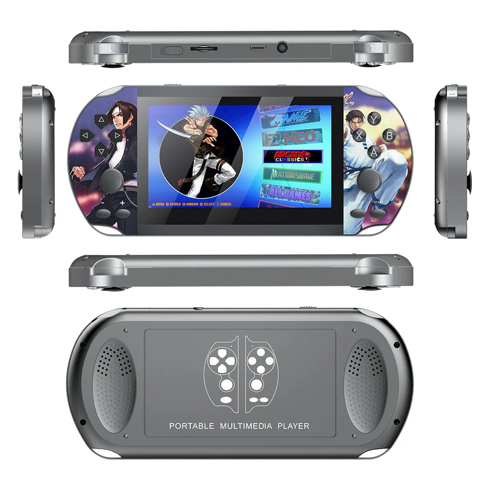 Portable 4.0 inch Retro Handheld Game Player Open Source System 32G