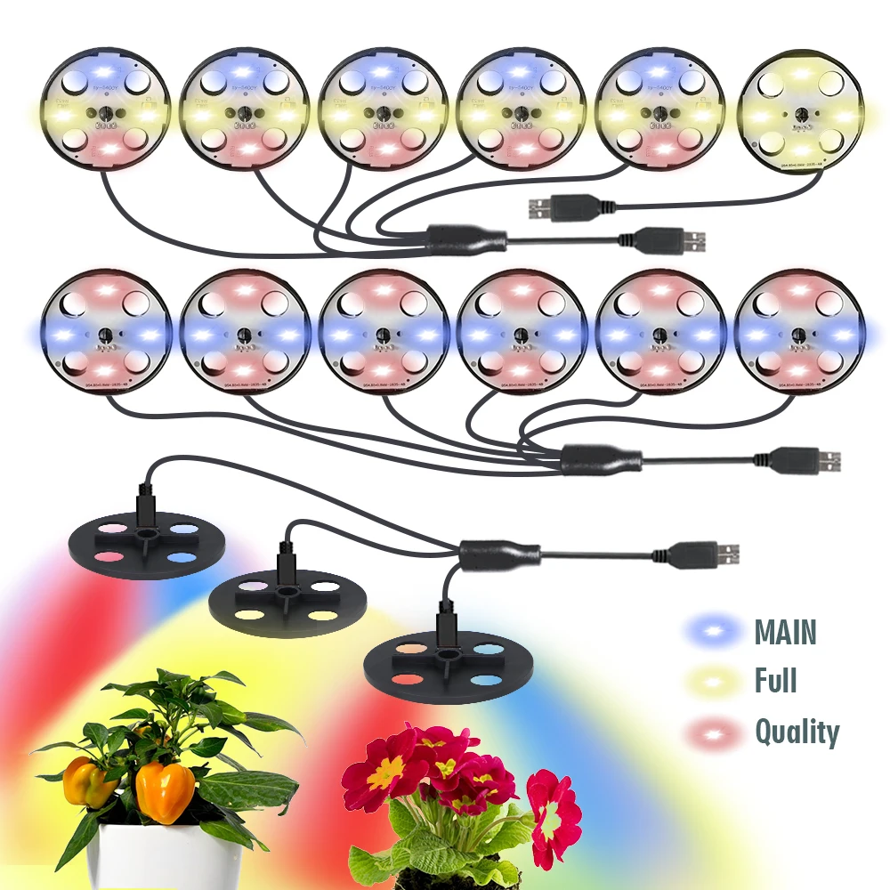 2-types Full Spectrum LED Grow Light Winter Seeds Starter Tray Kit Fittings for Greenhouse Indoor Garden Growth Pots Supplies hydroponic gardening kit