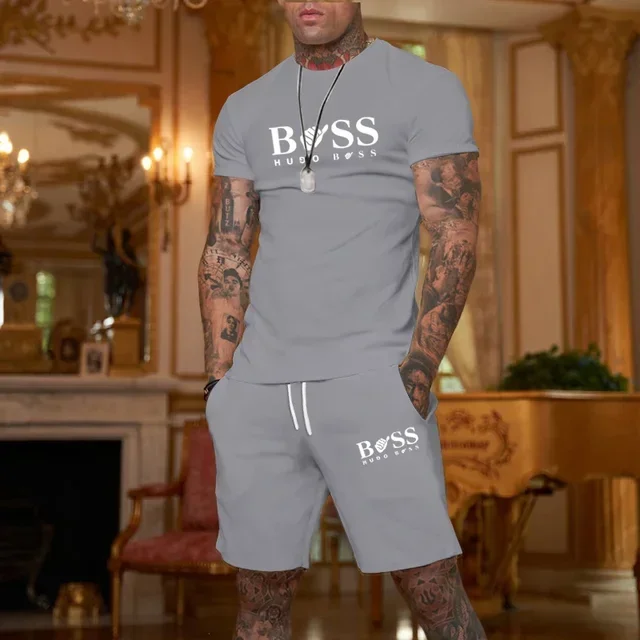 חליפות כושר לגברים, ביגוד ספורט, חולצות קז'ואל, בגדי צילום, ריצה איטית, חדש לחלוטין, סט שני חלקים