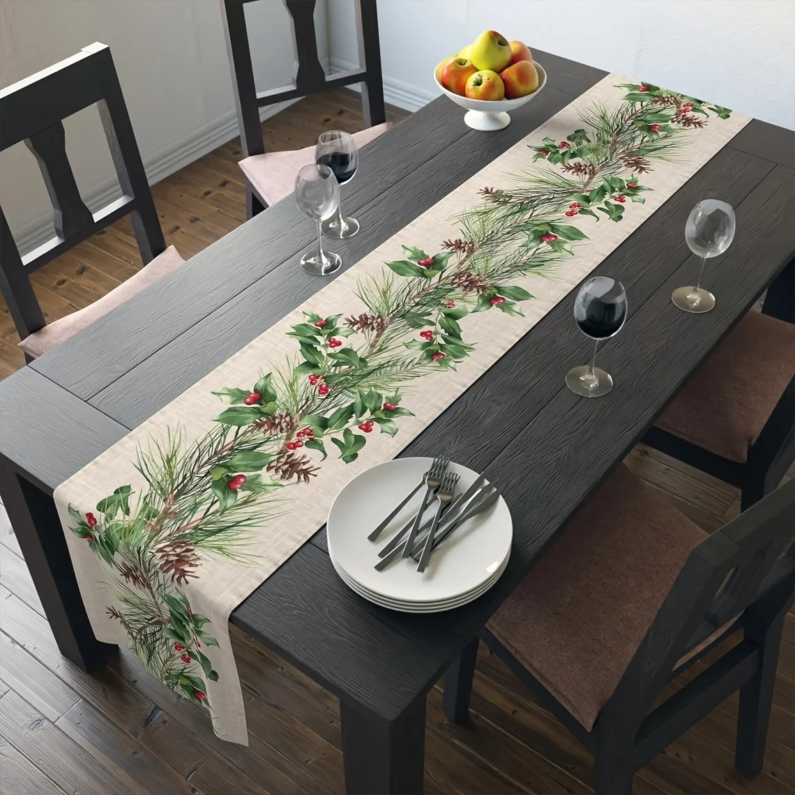 Seliem Camino De Mesa De Caramelo De Menta De Navidad, Decor | Meses