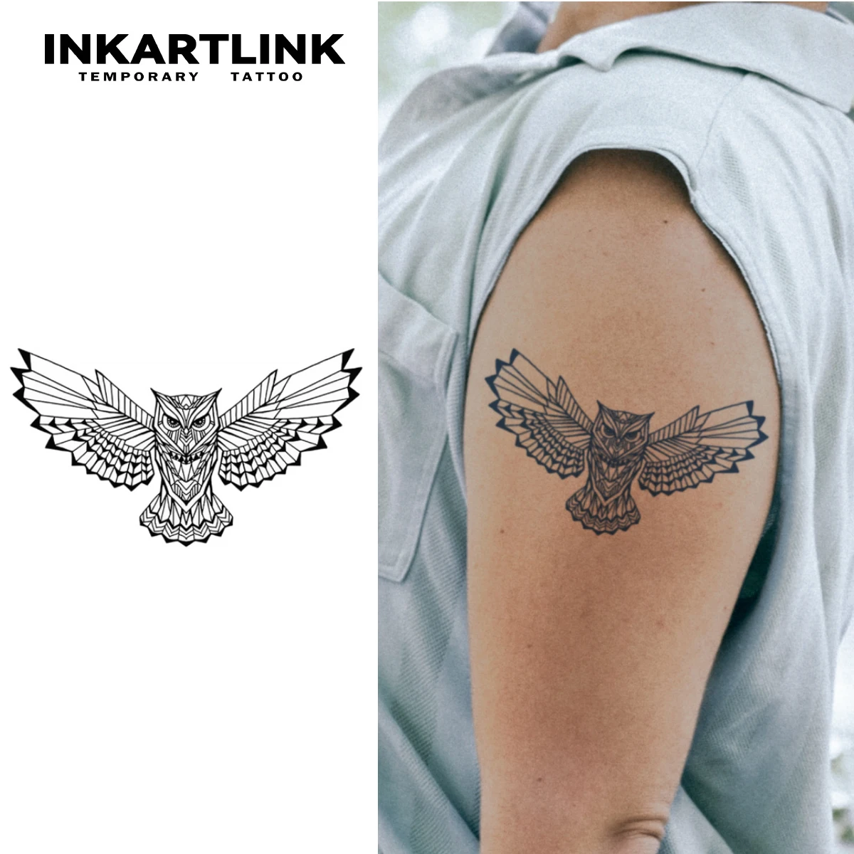 Autocollants de tatouage temporaire hibou, tatouages magiques, tatouages de  jus de plantes, durables de 1 à 2 semaines, faux tatouages réalistes -  AliExpress, image size:1200x1200