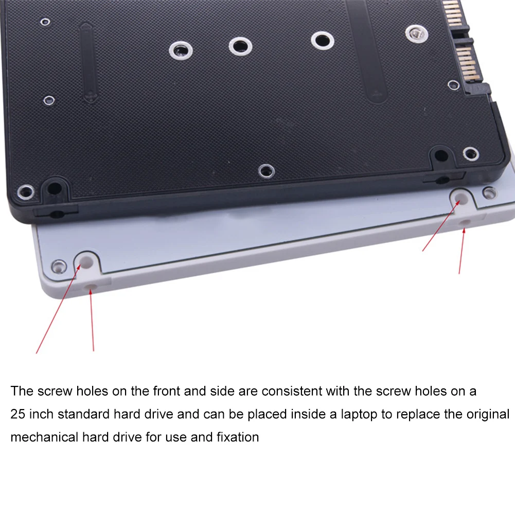 PC M.2 SSD SATA3 ϵ ̺ ڽ, M.2 NGFF SSD-2.5 ġ SATA3 Ŭ, 6Gbps M.2 NGFF-2.5 ġ SATA III 