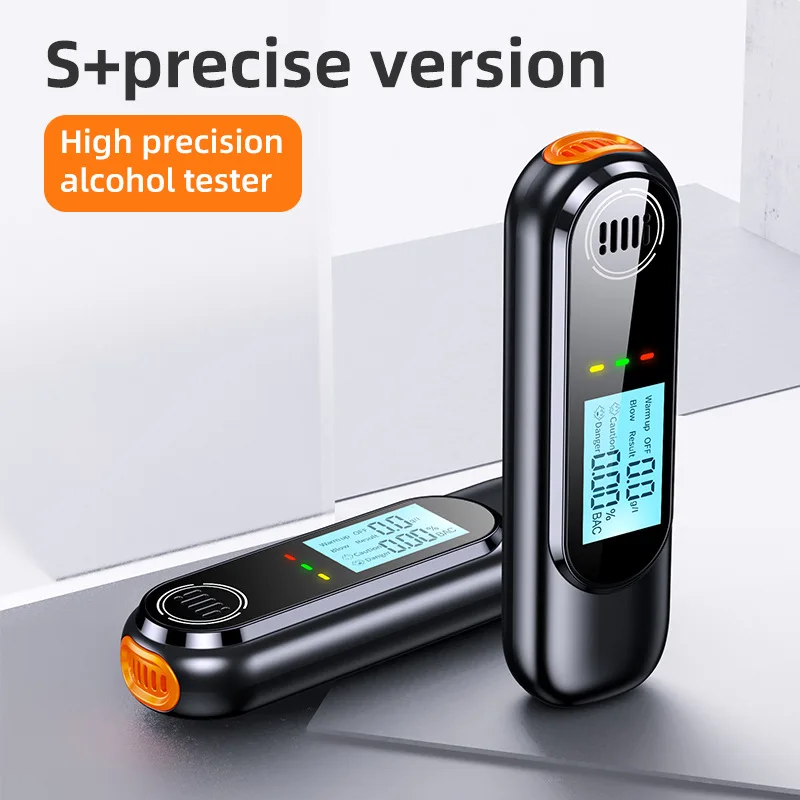 New LED Display Automatic Alcohol Tester Professional Breath Alcohol Tester Rechargeable Breathalyzer Test Tools