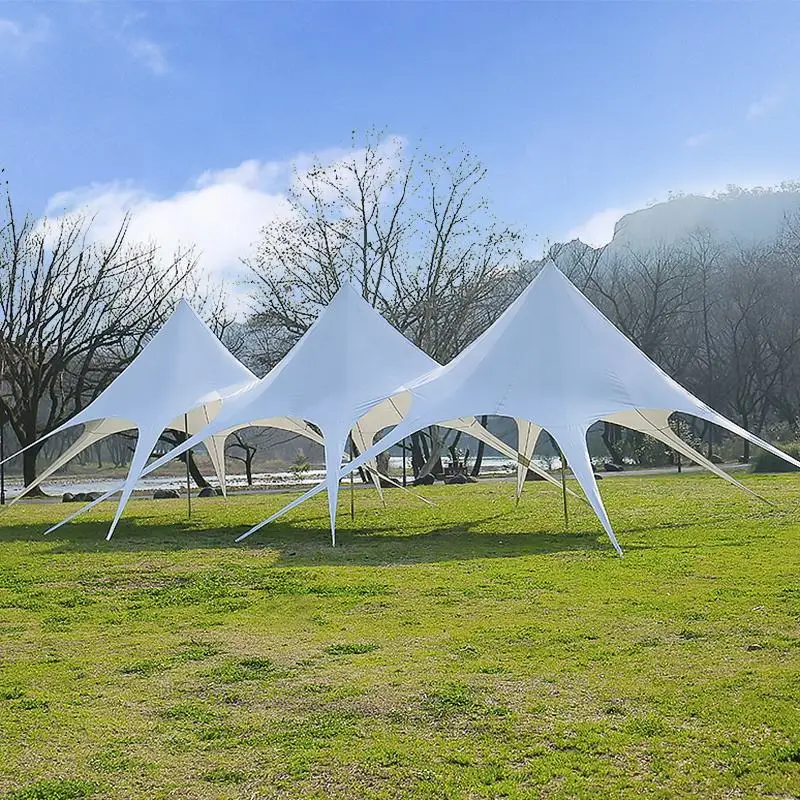 UV Resistant White Marquee Custom Single Top Star Shelter Event Tent Camping Beach Star Tent For Outdoor Events