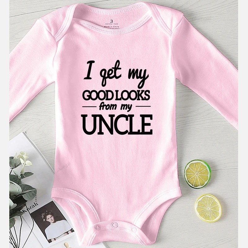 My Uncle Boy Fall Clothes New Born Baby Items Romper for Babies One Piece Jumpsuit Newborns Rompers Girls Outfits Cotton cheap baby bodysuits	 Baby Rompers