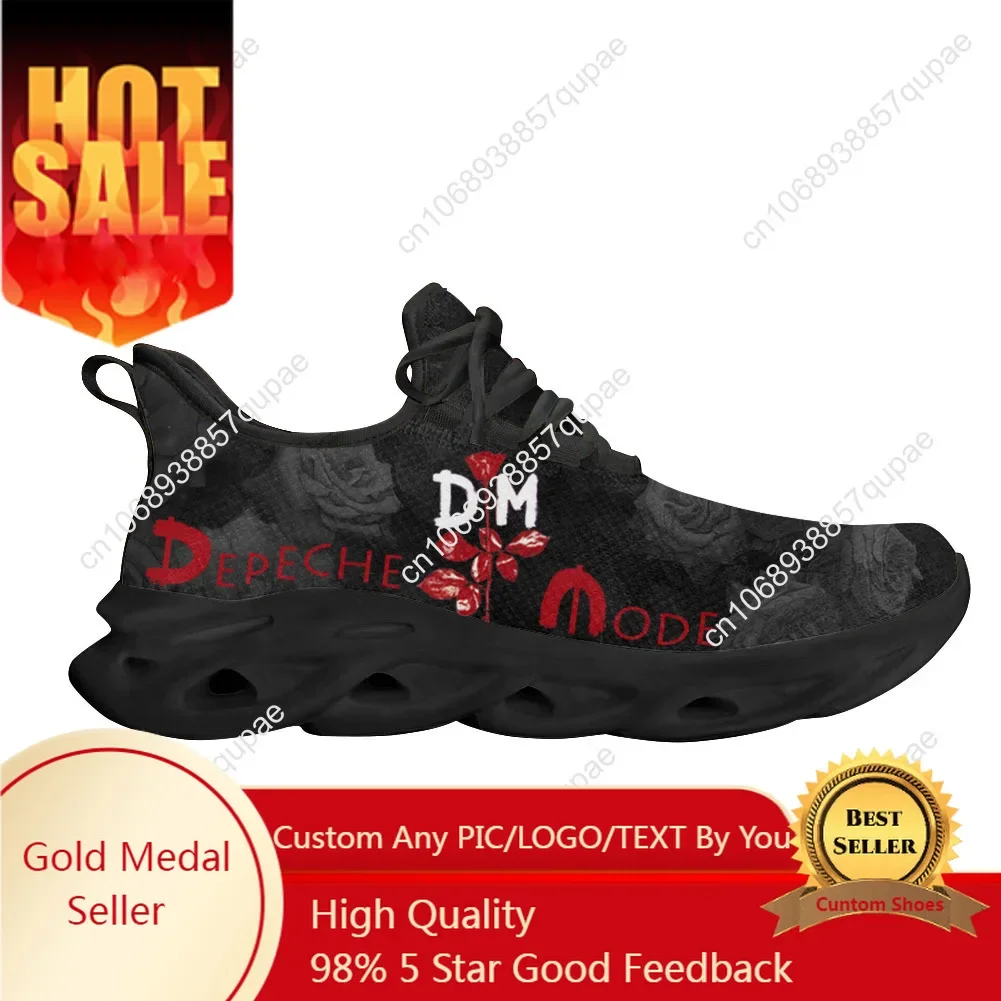 

Depeche Rock Band Mode Flats Sneakers Mens Womens Sports Running Shoes Violator Pattern High Quality DIY Sneaker Customized Shoe